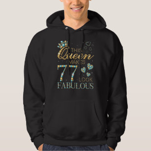 Veste À Capuche Cette reine fait 77 paraître fabuleuse 77ème Annon