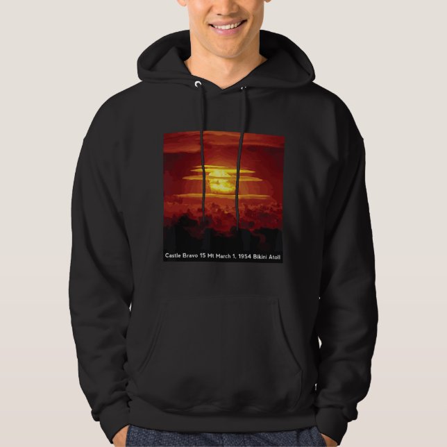 Veste À Capuche Champignon atomique de l'essai nucléaire Castle Br (Devant)