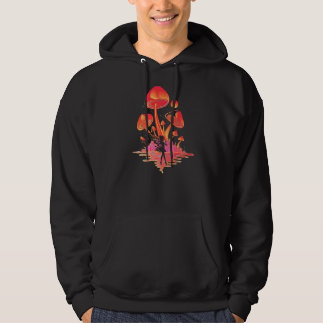 Veste À Capuche Champignons de poussière de fée magique Fairycore  (Devant)