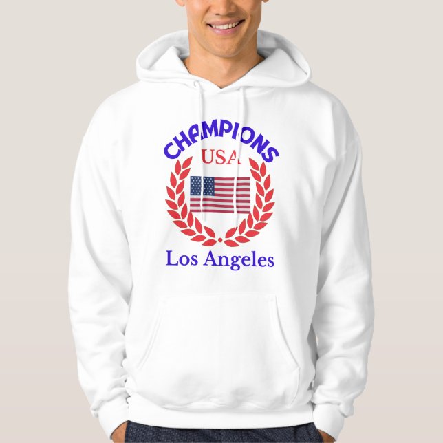Veste À Capuche Champions Los Angeles drapeau usa Original (Devant)