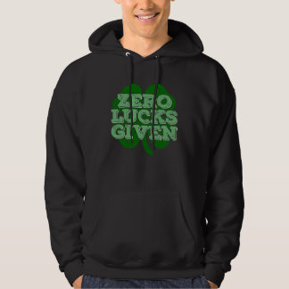 Veste À Capuche Chance zéro offerte Trèfle irlandais Fête de la S