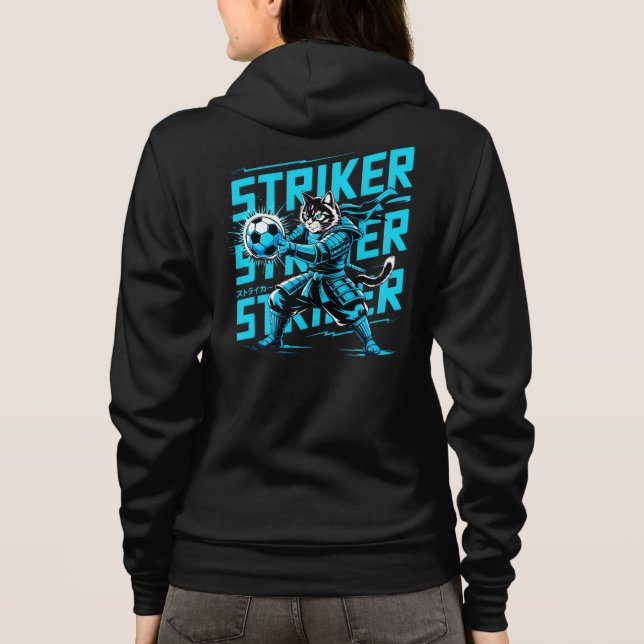 Veste À Capuche Chandail à capuchon Fier Samouraï Striker Cat pour (Dos)
