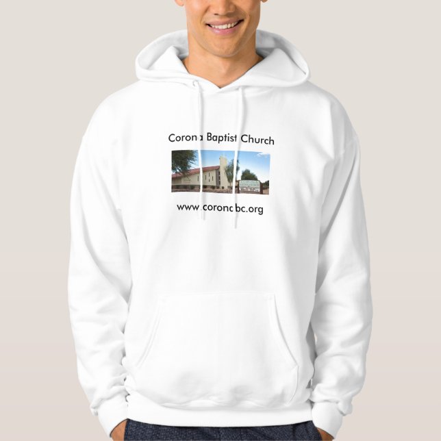 Veste À Capuche Chandail d'église baptiste de couronne (Devant)