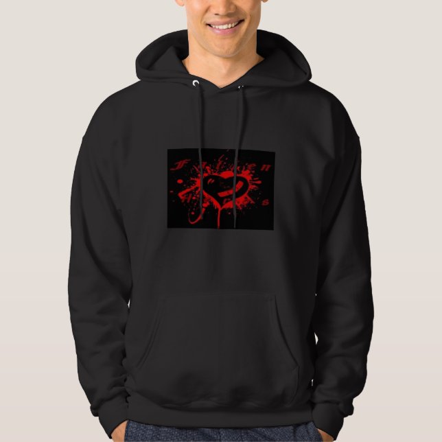 Veste À Capuche Chandail tombé de héros (Devant)
