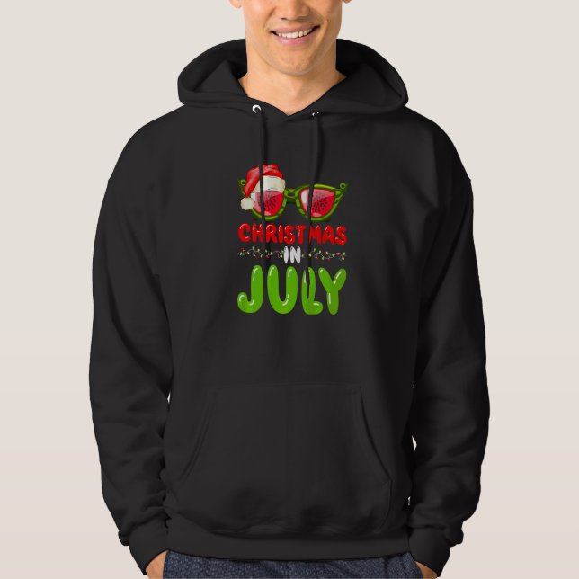 Veste À Capuche Chapeau de Père Noël Lunettes de soleil Pastèque N (Devant)