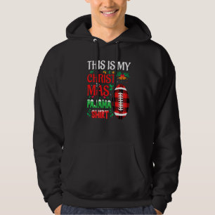 Veste À Capuche Chapeau de Santa en Pyjama de Noël USA Football Am