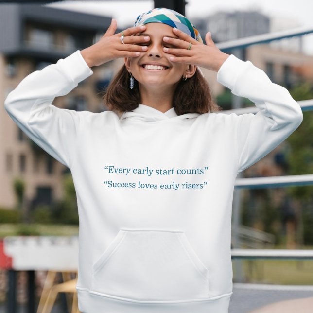 Veste À Capuche Chaque Début Précose Compte Typographie Minimale (Créateur téléchargé)