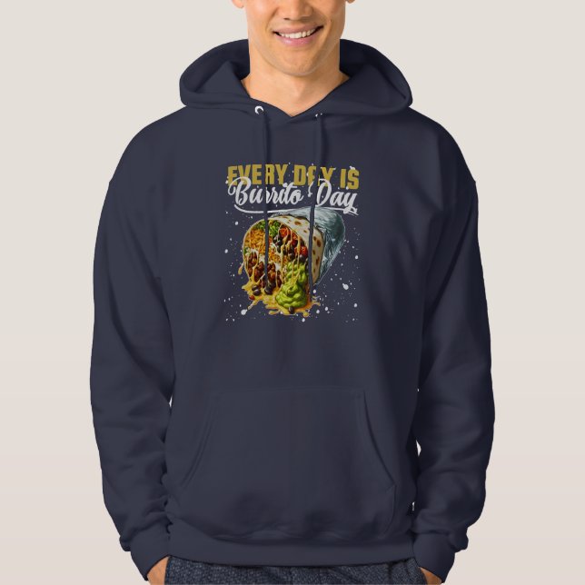 Veste À Capuche chaque jour est le jour du burrito (Devant)