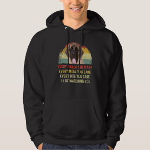 Veste À Capuche Chaque Snack Vous Faites Anglais Mastiff Chien Mam