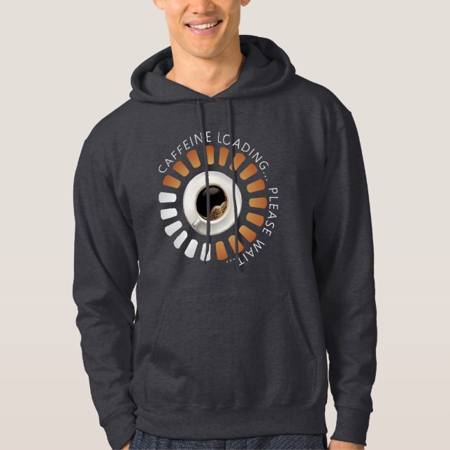 Veste À Capuche Chargement de caféine (Devant)