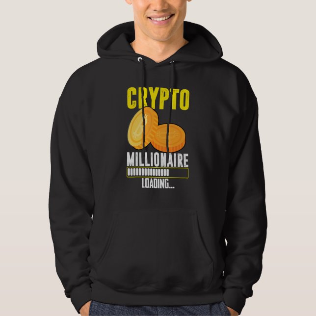 Veste À Capuche Chargement de Crypto Millionaire (Devant)