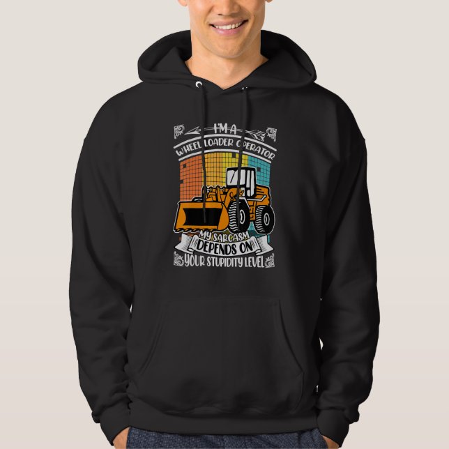 Veste À Capuche Chargeur de Digger Opérateur de construction Trava (Devant)