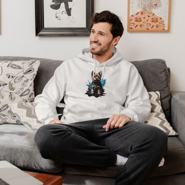 Veste À Capuche Charme mettant en valeur le Yorkshire Terrier (Gifts for Yorkshire Pappas)