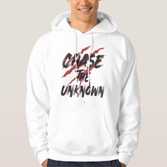Veste À Capuche Chase The Unknown– Urban Grunge Streetwear Graphic (Devant)