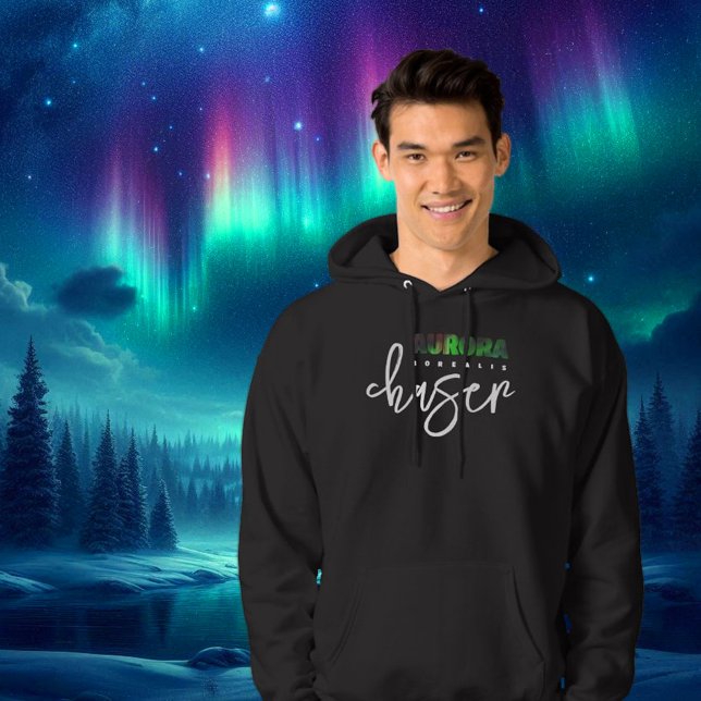 Veste À Capuche Chaser Aurora Borealis (aurores boréales) (Aurora Chaser Hoodie Cover Photo)