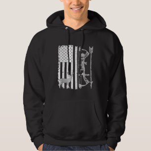 Veste À Capuche Chasse De Bow Drapeau Américain Deer Pour Chasseur