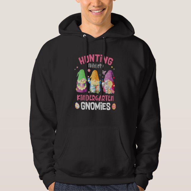 Veste À Capuche Chasse Mignonne Avec Mon Enseignant Gnomies De mat (Devant)