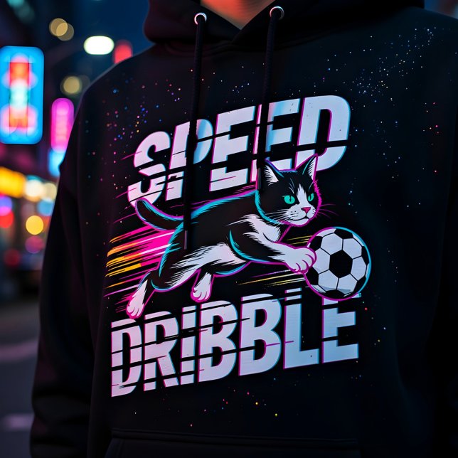 Veste À Capuche Chat agile en train de dribbler pour passionné de  (Créateur téléchargé)