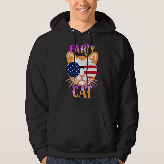 Veste À Capuche Chat amusant (Devant)