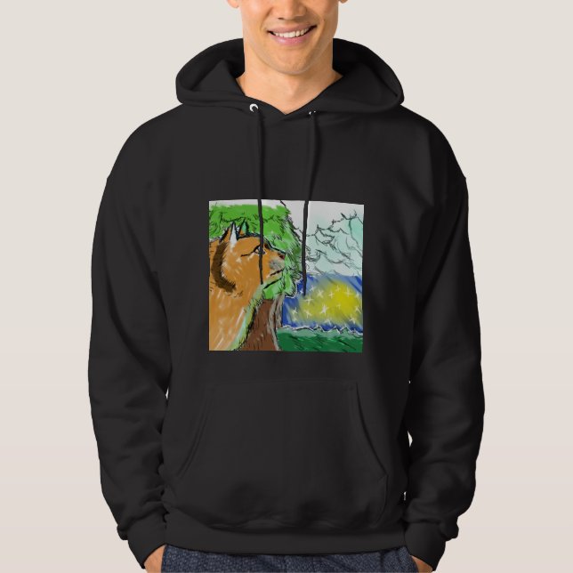 Veste À Capuche Chat=Artiste (Devant)