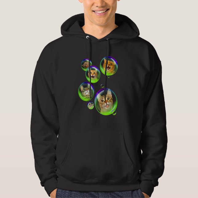 Veste À Capuche Chat Bubble savon Gigapixel Kitty Chat (Devant)