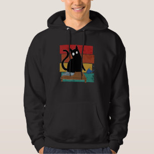 Veste À Capuche Chat Chat Noir Chevelé