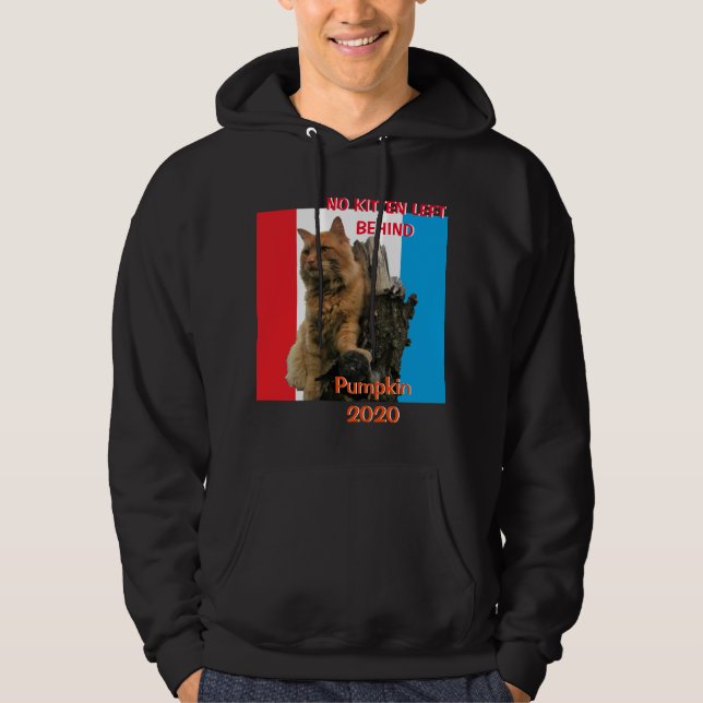 Veste À Capuche Chat citrouille "No Kitten Left Behind" 2020 (Devant)