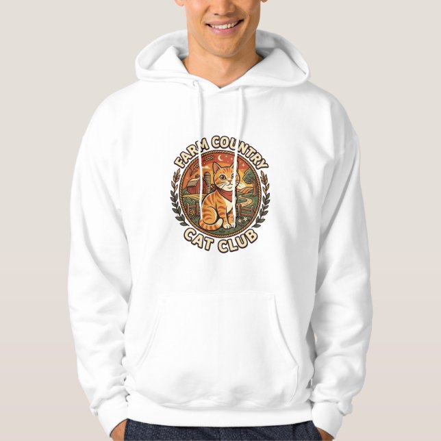 Veste À Capuche Chat de campagne - Cadeau pour amateur de chat de  (Devant)