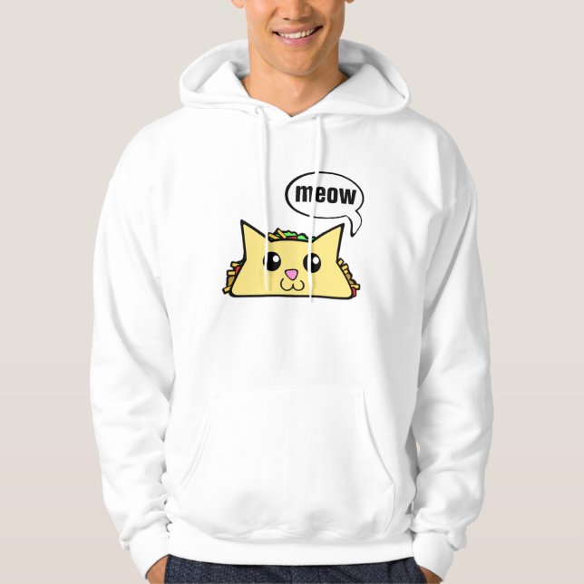 Veste À Capuche Chat de taco (Devant)