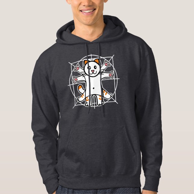Veste À Capuche Chat de Vitruve (Devant)