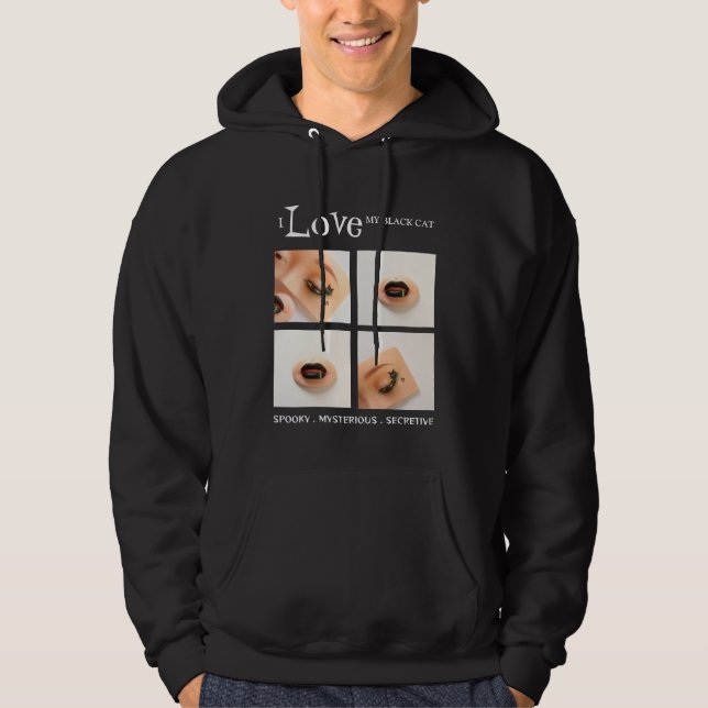 Veste À Capuche Chat effrayant pour hommes (Devant)