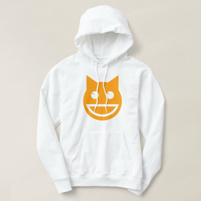 Veste À Capuche Chat Emoji souriant (Design devant)