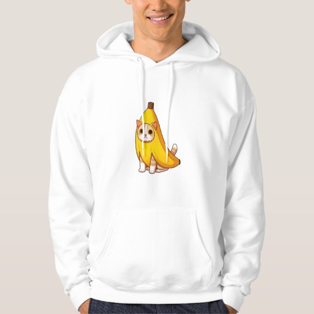 Veste À Capuche Chat en costume de banane (Devant)
