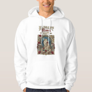 Veste À Capuche Chat floral élégant Art Nouveau vintage vecteur