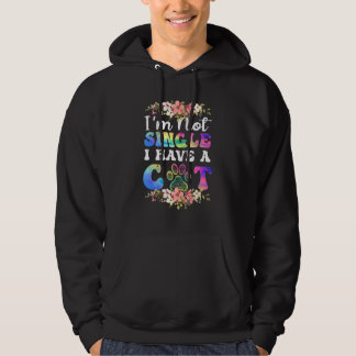 Veste À Capuche Chat  Je ne suis pas célibataire J'ai un chat