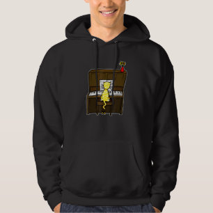 Veste À Capuche Chat Jouer Piano Doodle Pour Chat Pianistes Chat M