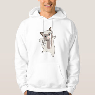 Veste À Capuche Chat Kitty Fourrure Nez mignon Animaux Enfants