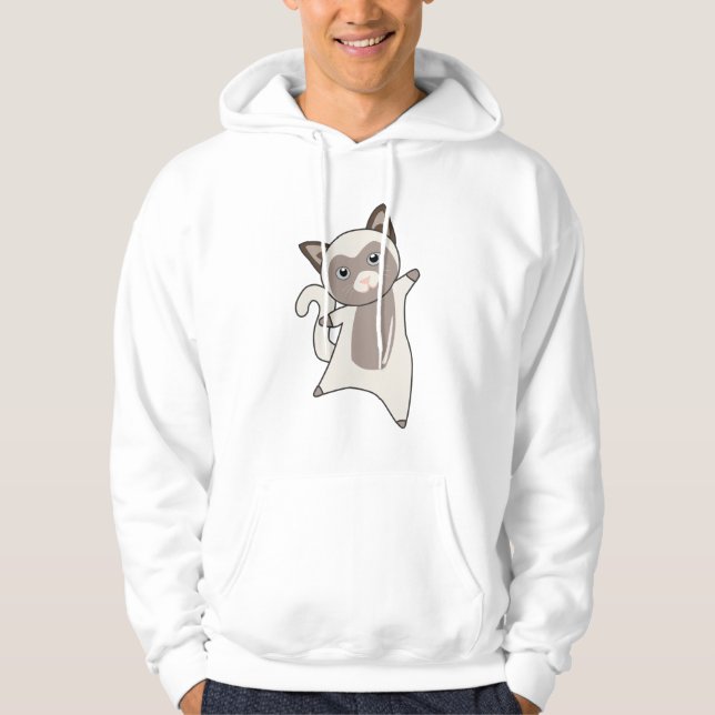 Veste À Capuche Chat Kitty Fourrure Nez mignon Animaux Enfants (Devant)