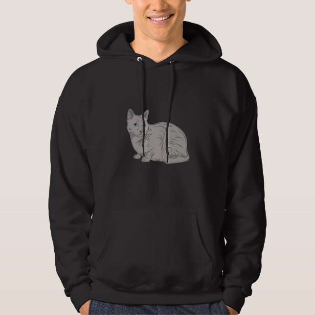 Veste À Capuche Chat love Korat chat chat Mon chat (Devant)