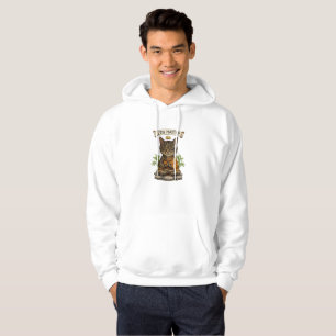 Veste À Capuche Chat Maître Zen Drôle Chat Gris Tabby Cadeau