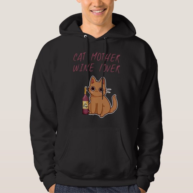 Veste À Capuche Chat Mère Vin Beau Et Nouveau Look (Devant)