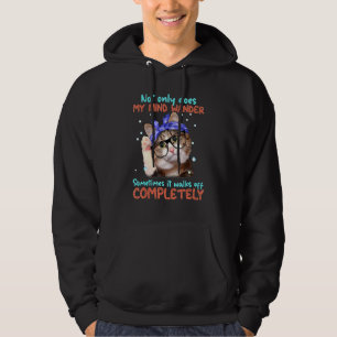 Veste À Capuche Chat mignon Non Seulement Mon Esprit Se Déplace Di