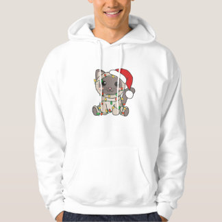 Veste À Capuche Chat Noël Animaux d'hiver Chats