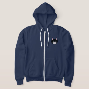 Veste À Capuche Chat Noir