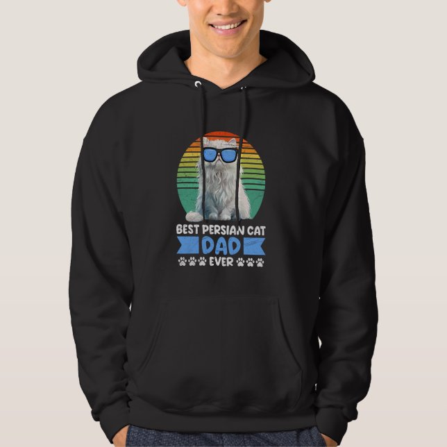Veste À Capuche Chat Perse MEILLEUR CHAT PERSIEN DAD ALIVE Funny C (Devant)