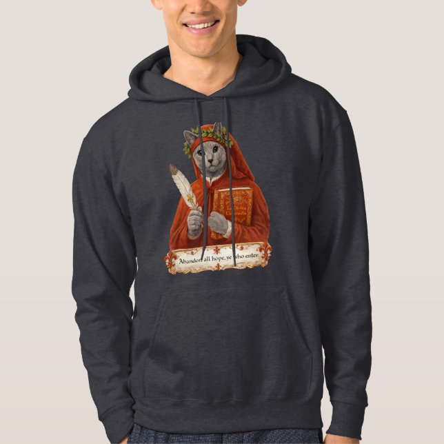 Veste À Capuche Chat Russe Bleu Dante Alighieri (Devant)
