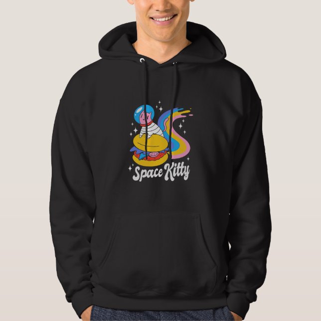 Veste À Capuche Chat spatial astronaute (Devant)