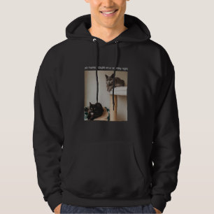 Veste À Capuche Chat T-shirt Mème Silly Chat Funny Kitty Meow Hiss