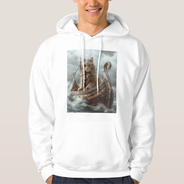 Veste À Capuche Chat viking (Devant)