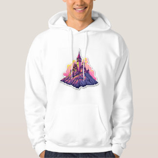Veste À Capuche Château sur le sommet de la montagne